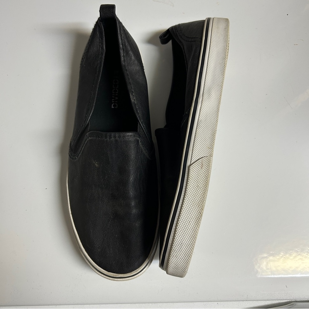 Black Slip-On Sneaker Shoes